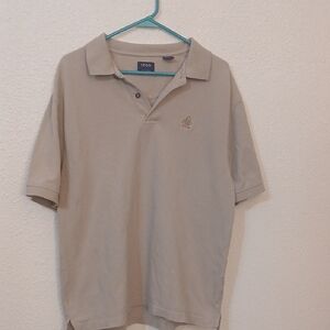 "Make Offer" Izod Tan Polo Shirt Classic Design
